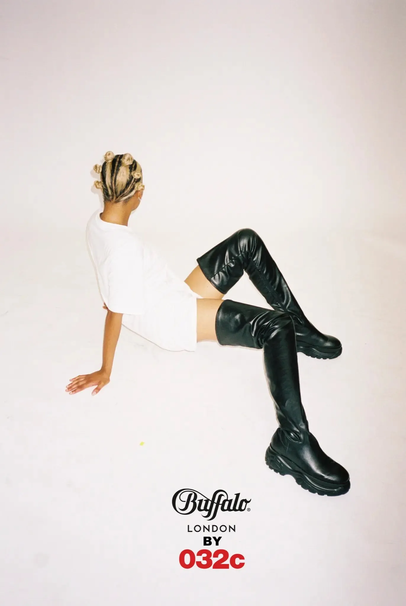 032c x Buffalo London Special Edition Over-the-knee Leather Boots