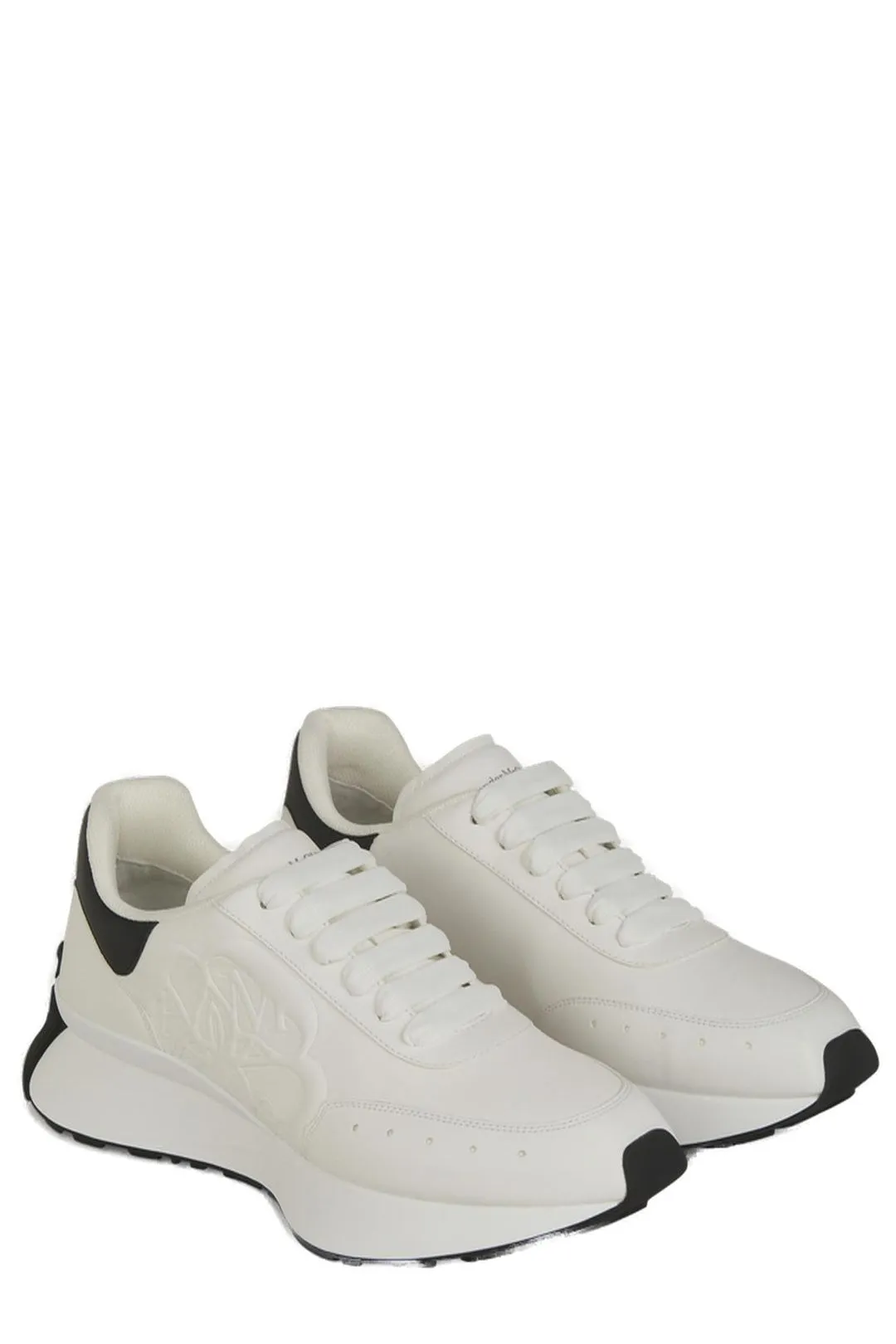 Alexander McQueen Bull Embossed Lace-Up Sneakers