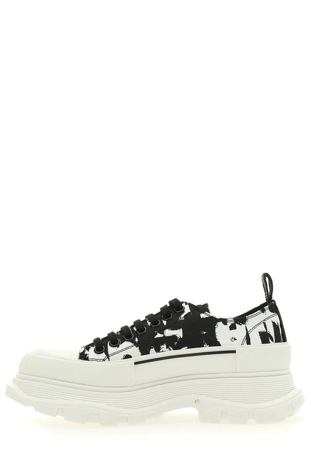 Alexander McQueen Graffiti Tread Slick Lace-up Sneakers