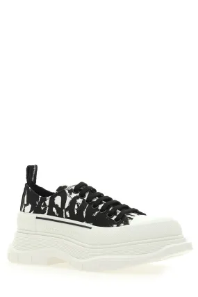 Alexander McQueen Graffiti Tread Slick Lace-up Sneakers