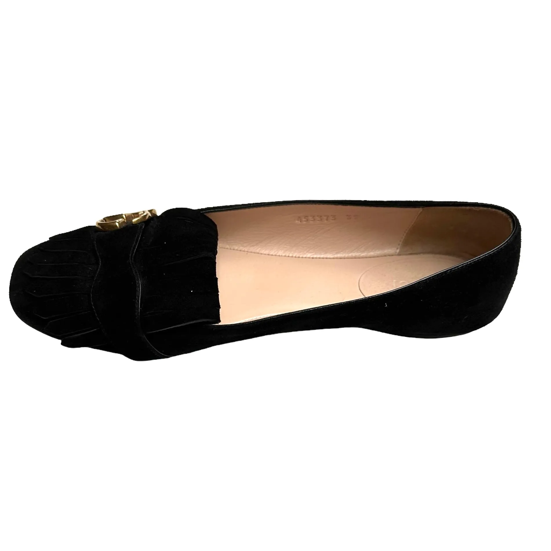 Black Suede Marmont Flats - 9