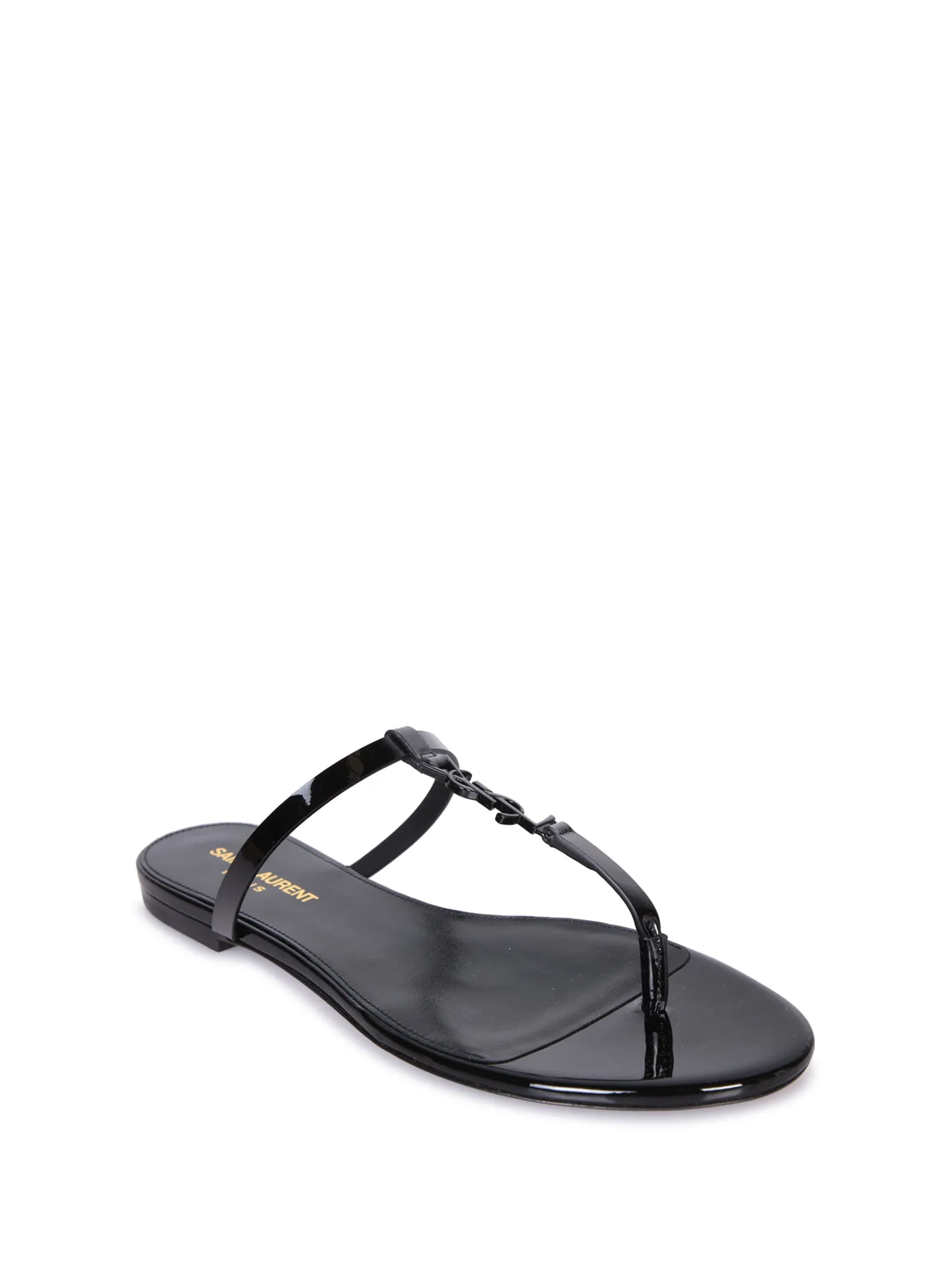 Cassandra black thong sandals