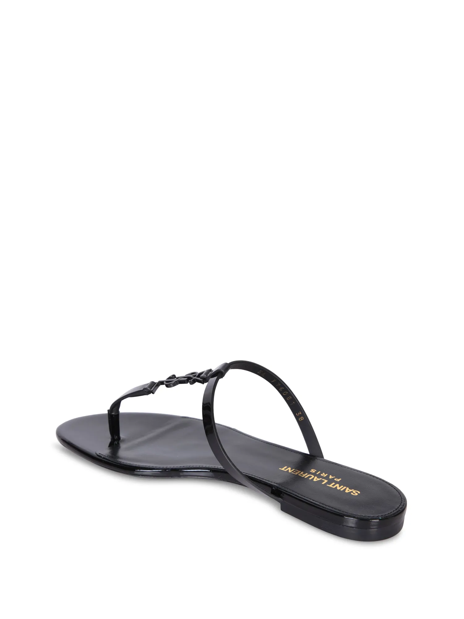 Cassandra black thong sandals