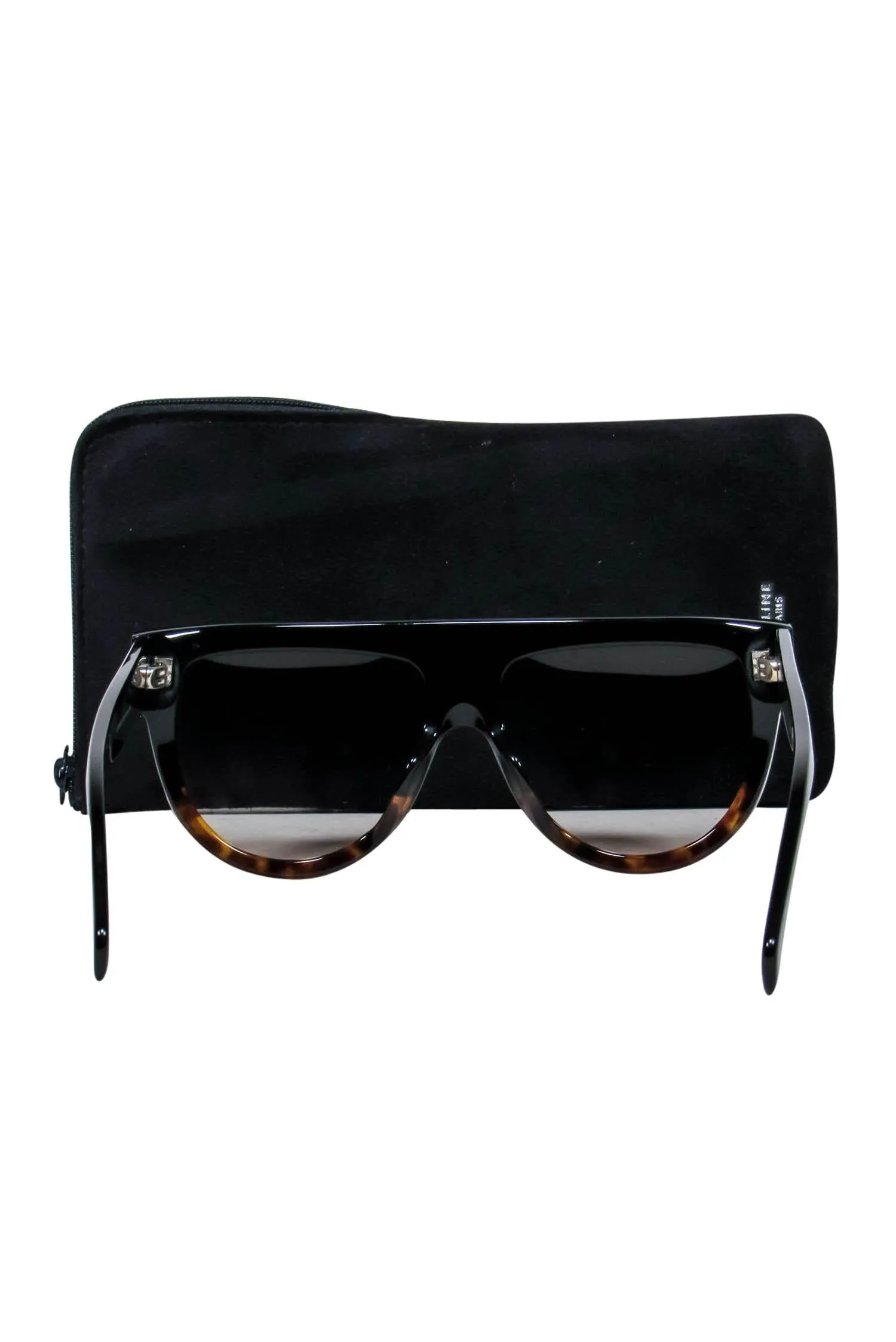 Celine - Black & Brown Gradient Shield-Style Sunglasses