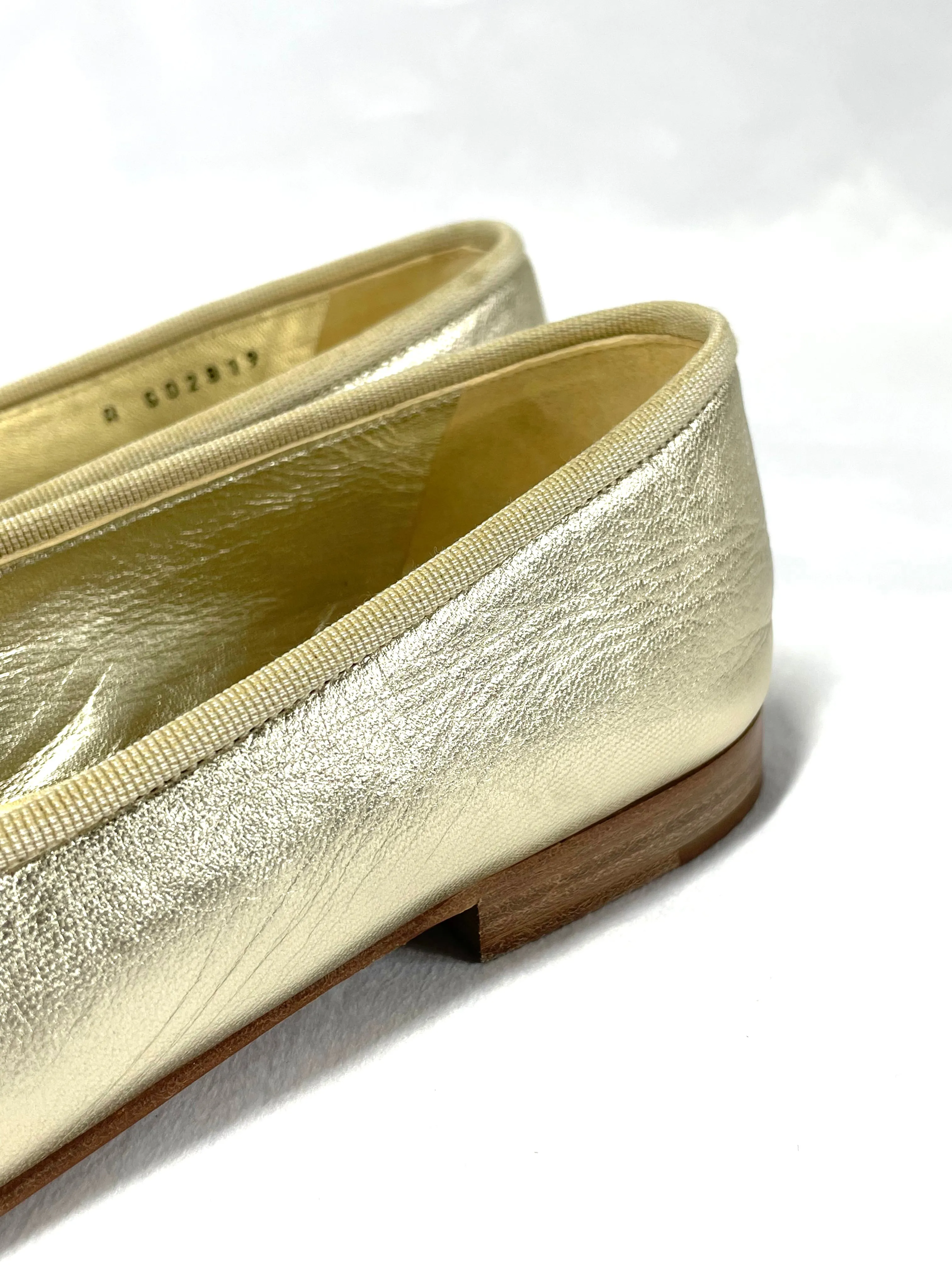 Chanel Gold Ballet Flats *limited edition* 37.5