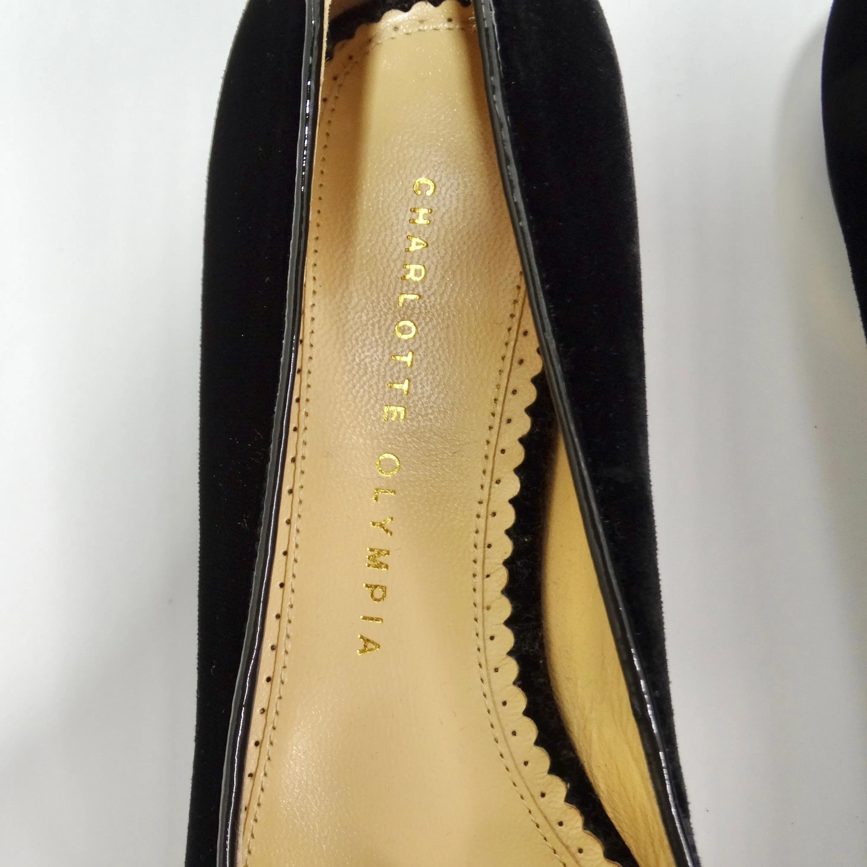 Charlotte Olympia Designer Signed Kitty Embroidered Flats