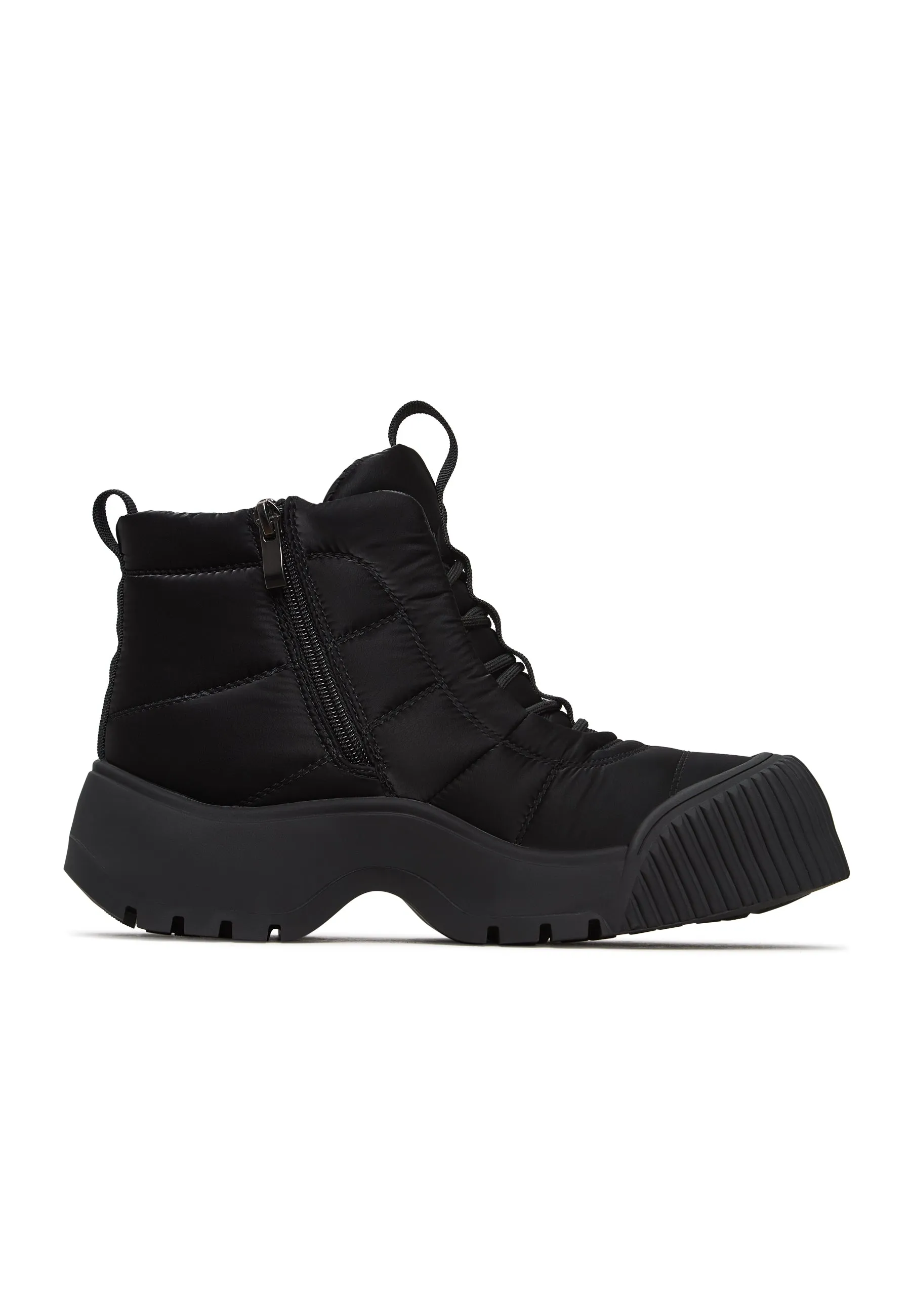 Chunky Lace-Up Boots Mirai - Black