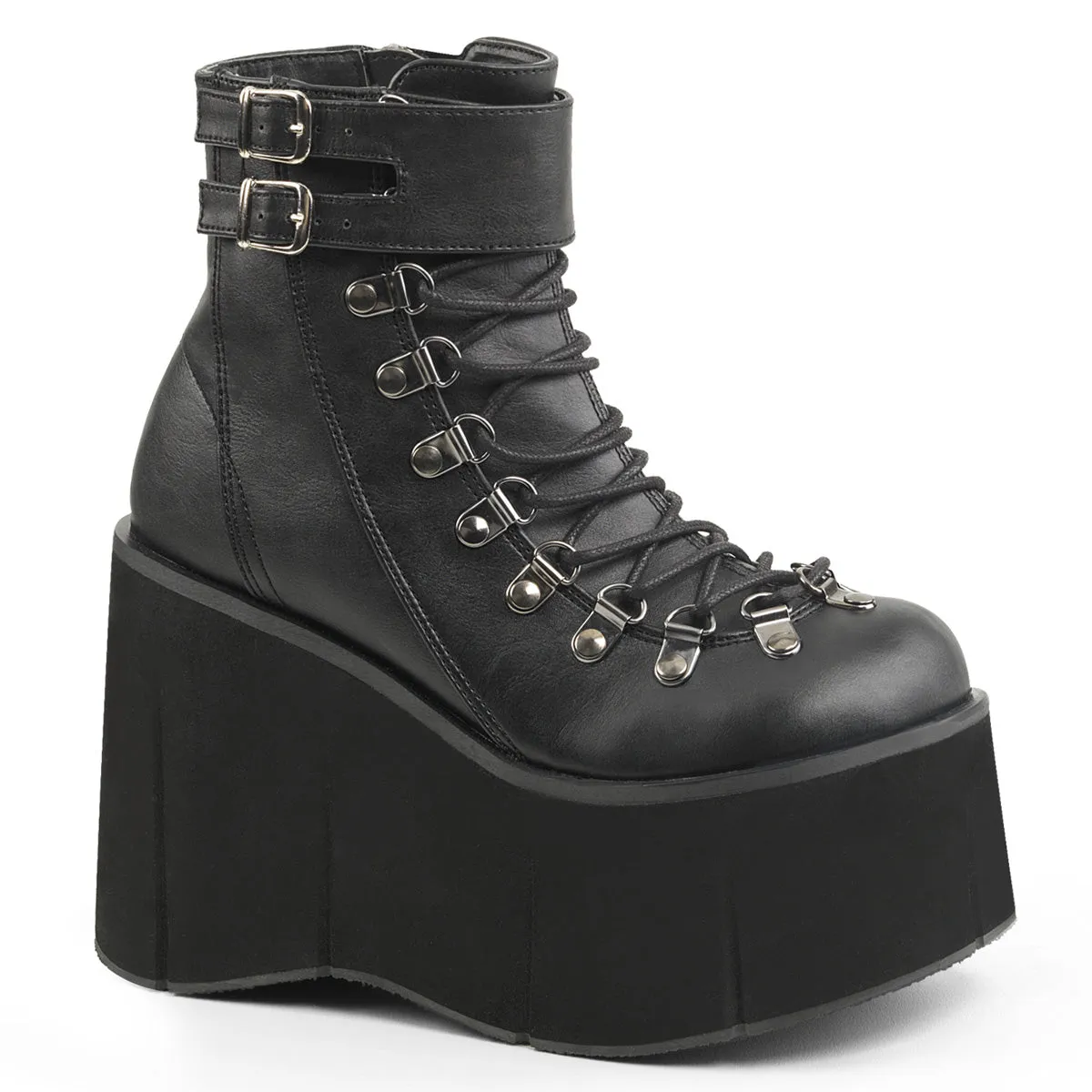 Demonia Kera-21 Faux Lace Up Ankle Boot