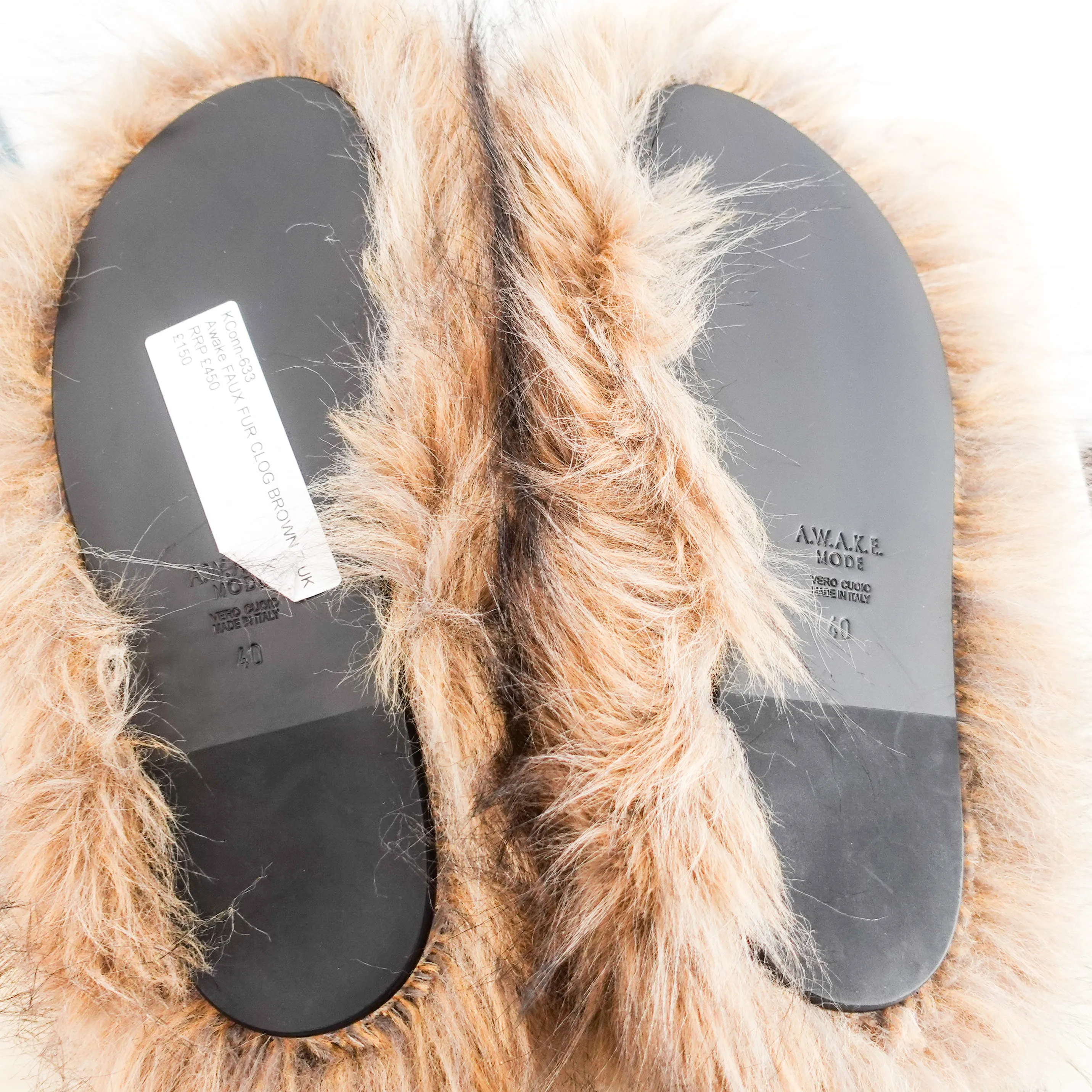 Faux fur flats RRP £450 (final sale)