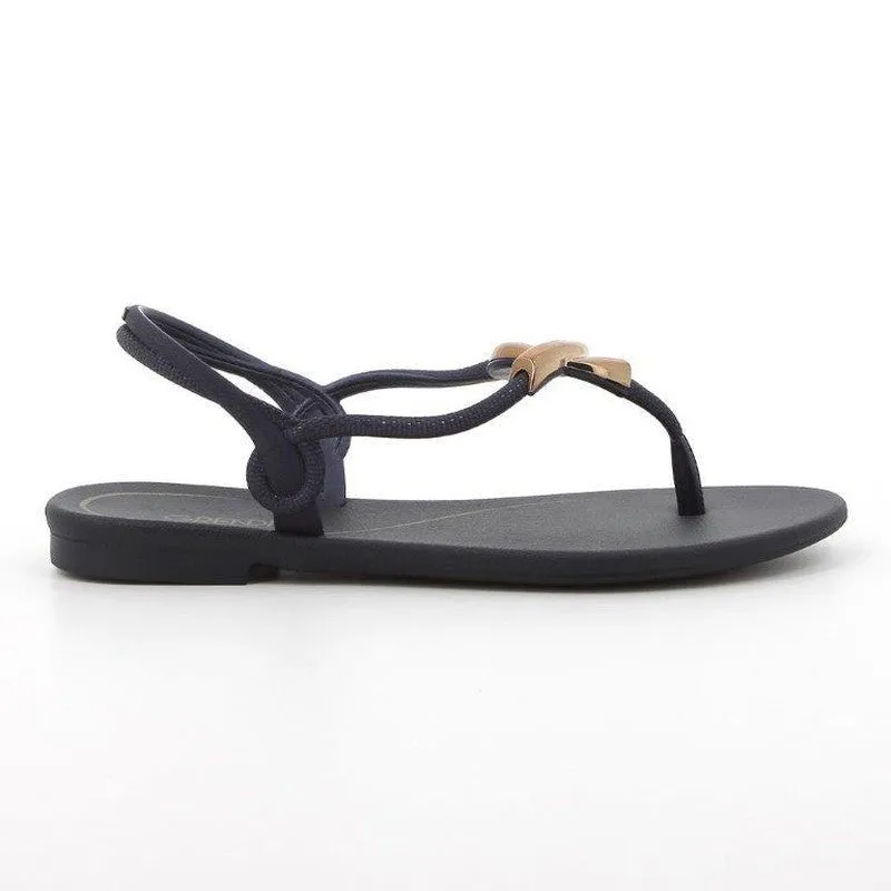 Grendha Slingback Thong Slip On - Navy