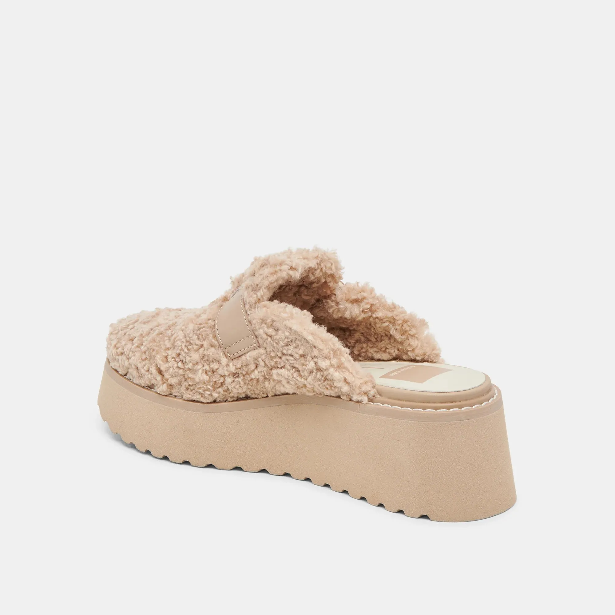 Lelani Plush Flats - Natural Plush