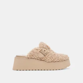 Lelani Plush Flats - Natural Plush