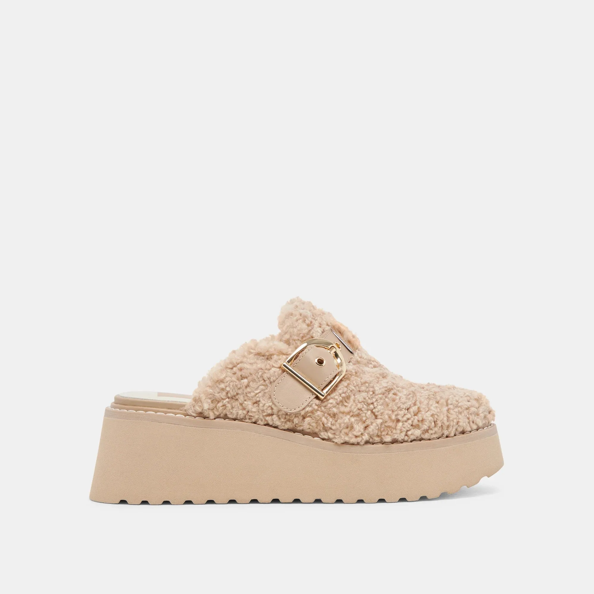 Lelani Plush Flats - Natural Plush