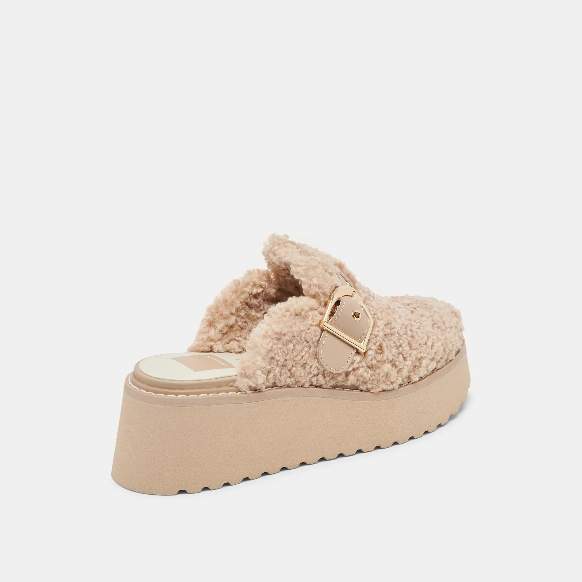 Lelani Plush Flats - Natural Plush