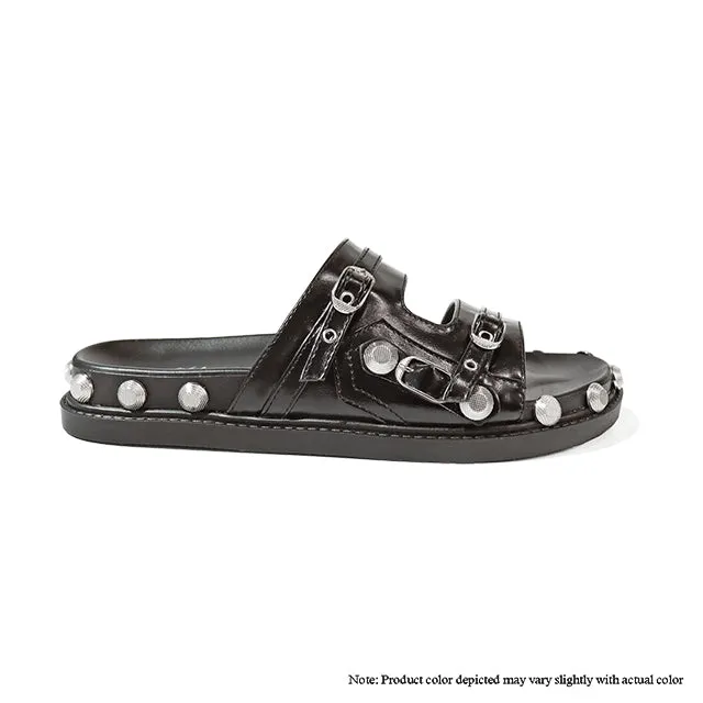 MEIZI-1 STUD SANDAL - BLACK