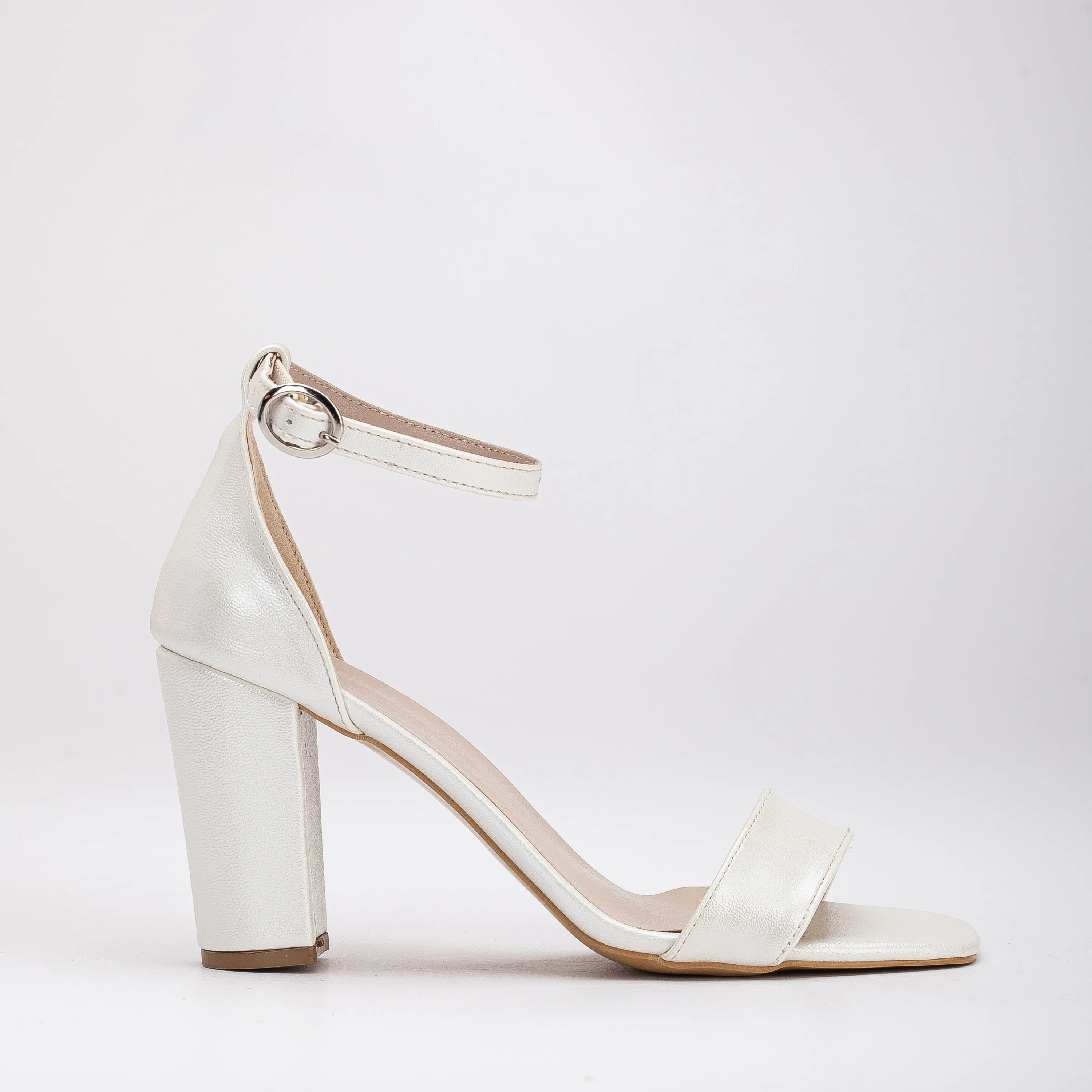 Noelle - Ivory Wedding Sandals with Ribbon