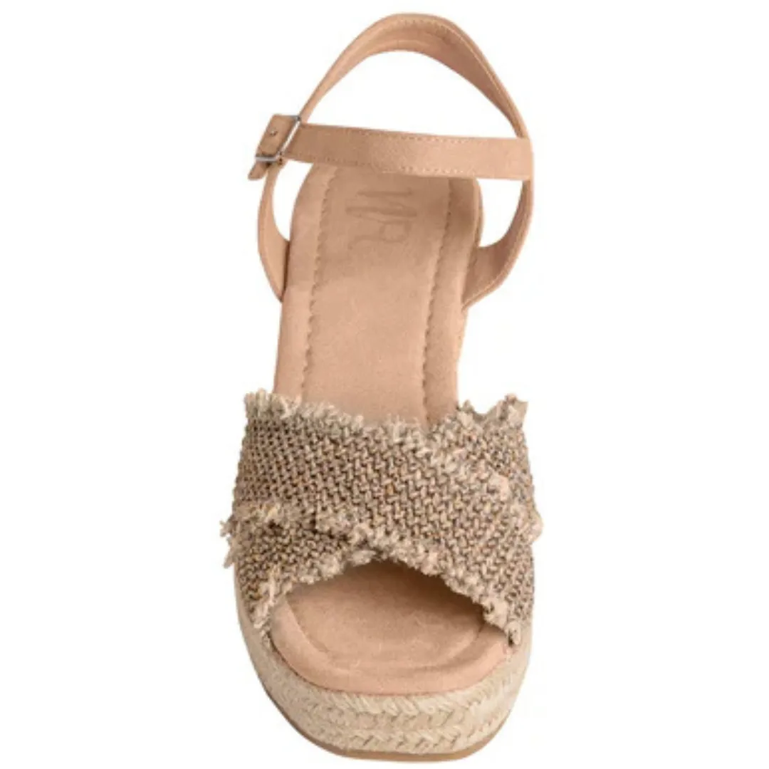 Online Exclusive | Elinor Wedge with Ankle Strap in Taupe