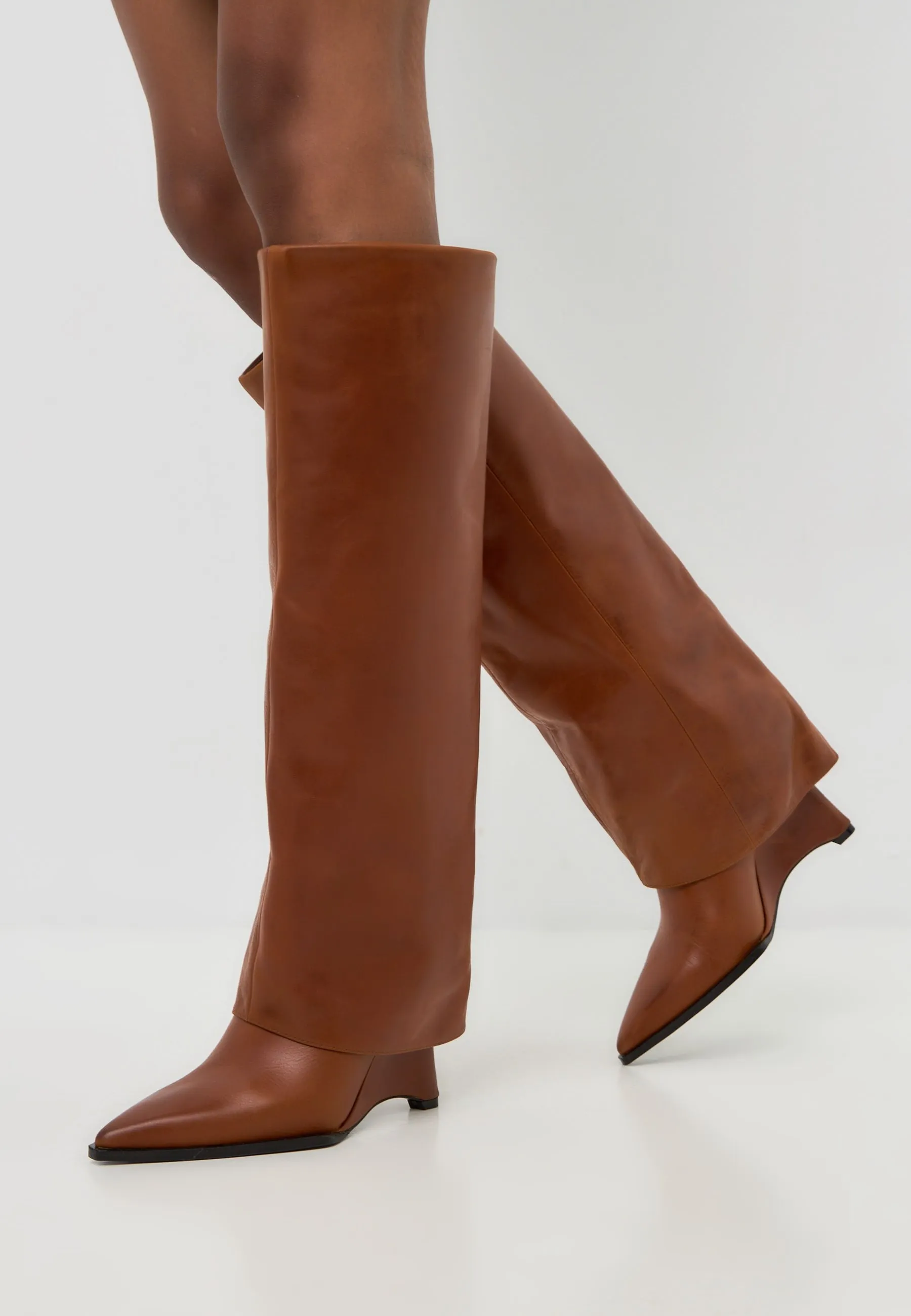 Over the Knee-High Boots Milady - Brown