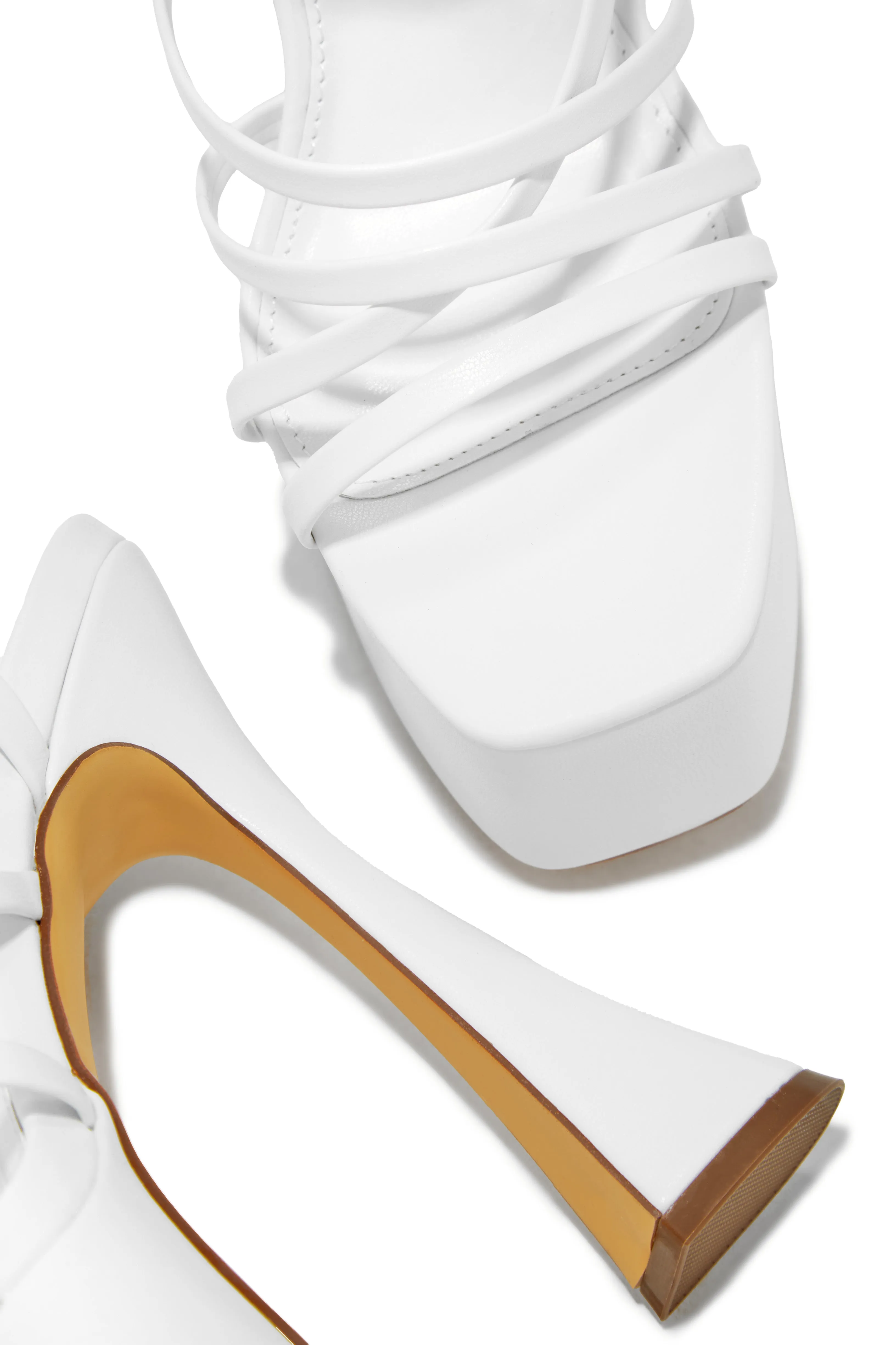 Rozalia Platform High Heels - White