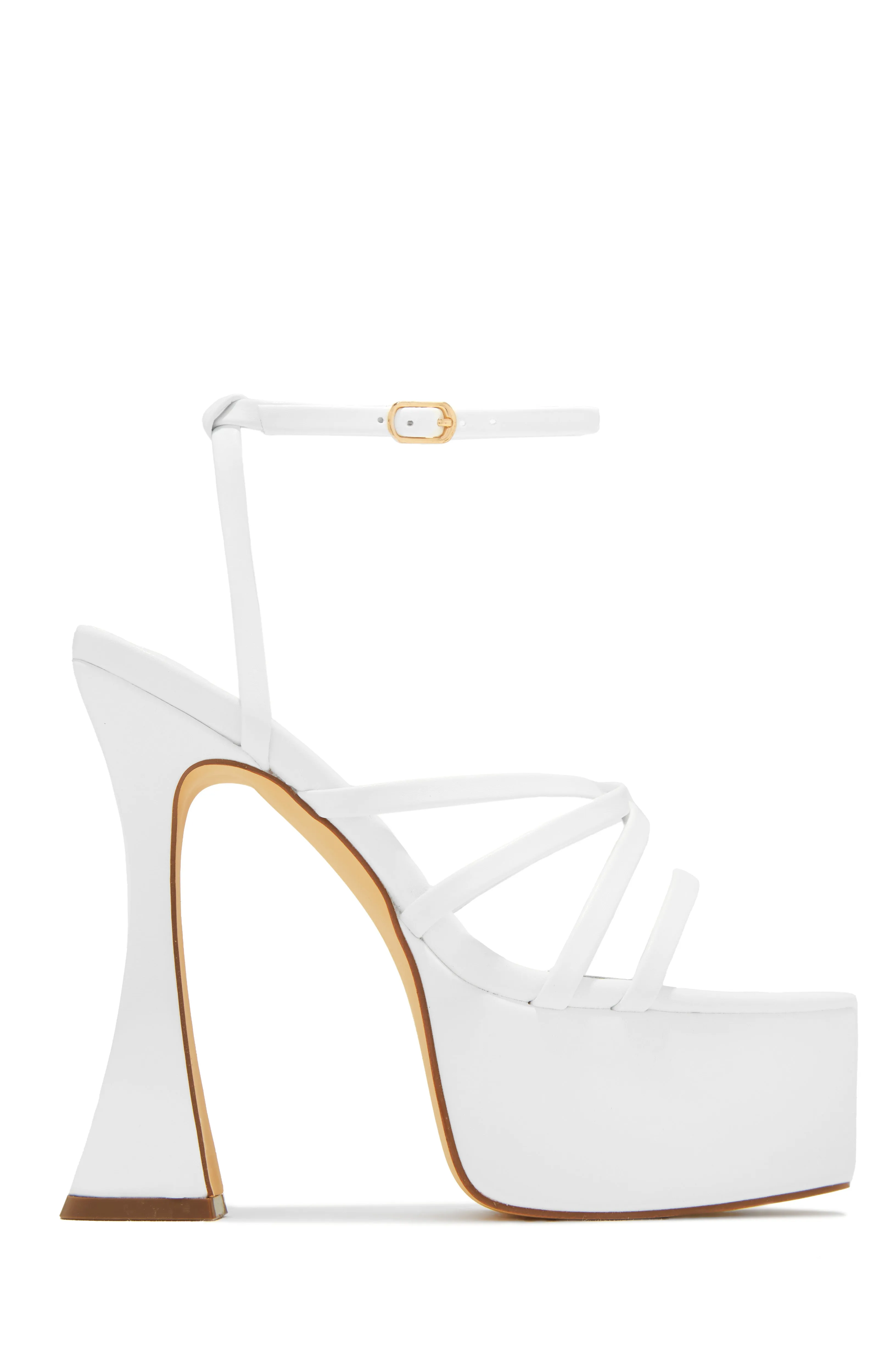 Rozalia Platform High Heels - White