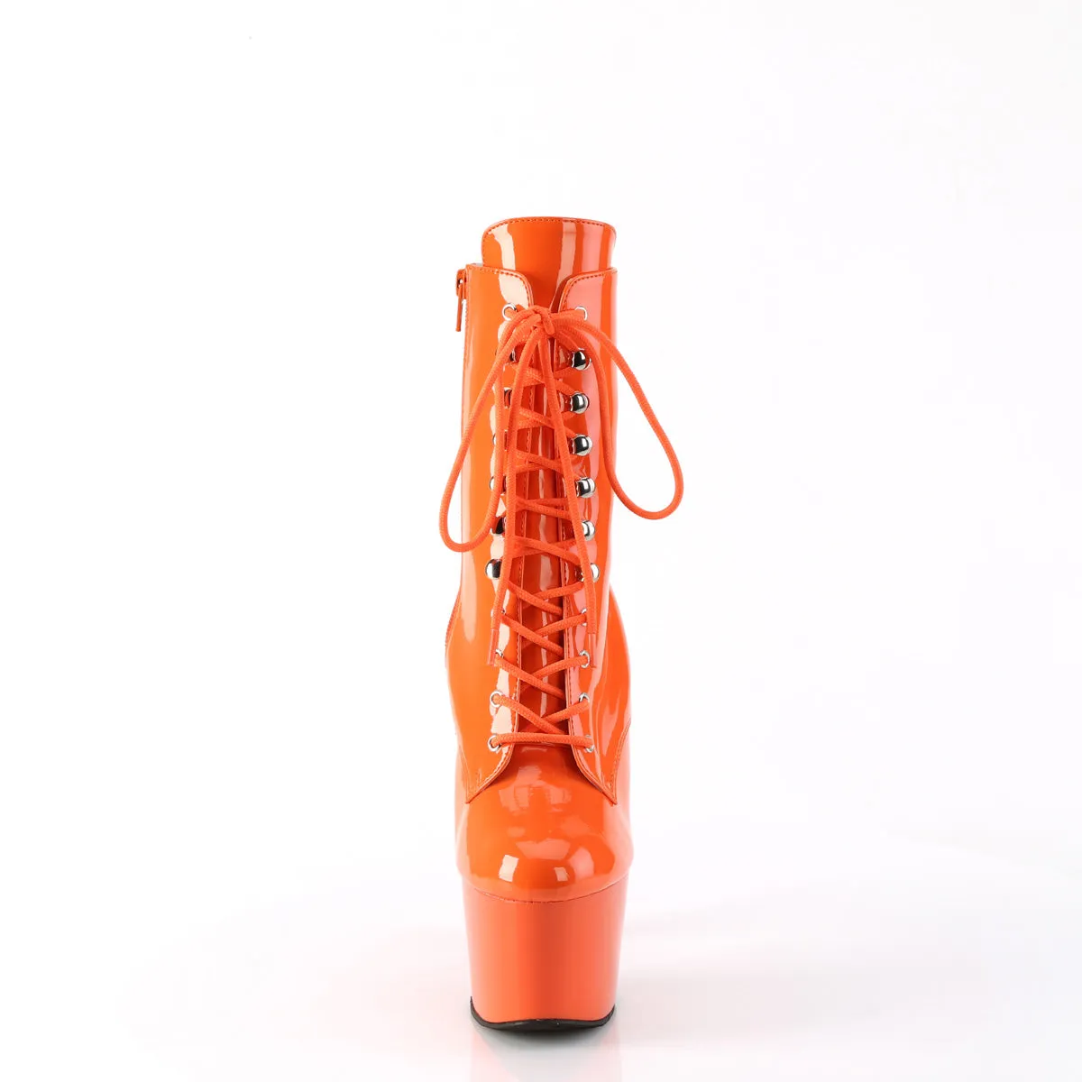 Sexy Devil 7 Inches Orange Pole Boots