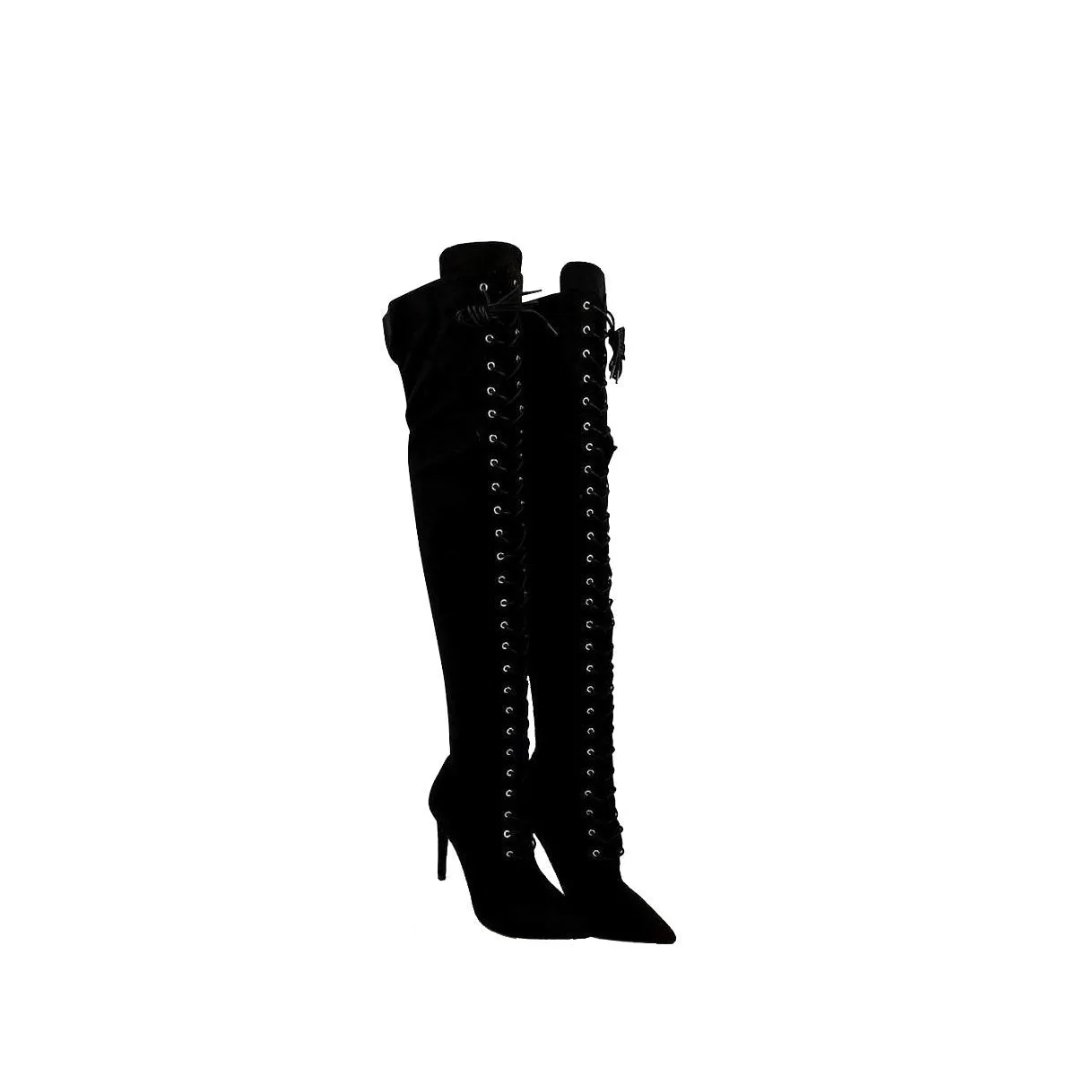 Sianna Lace Up Over The Knee Boot