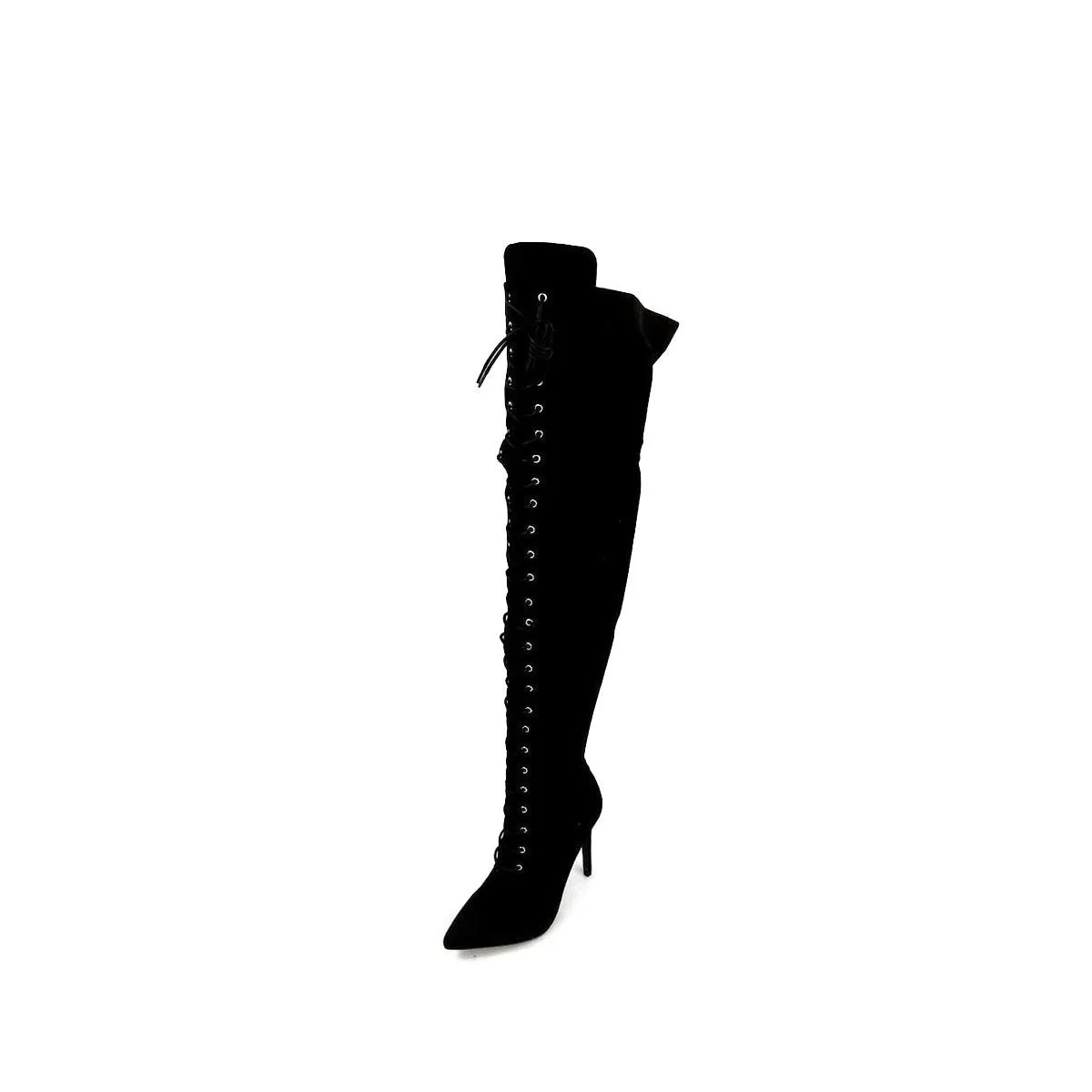 Sianna Lace Up Over The Knee Boot