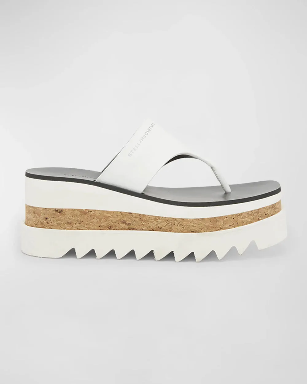 Sneakelyse Platform Thong Sandal in White