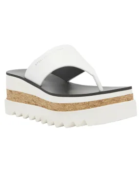 Sneakelyse Platform Thong Sandal in White