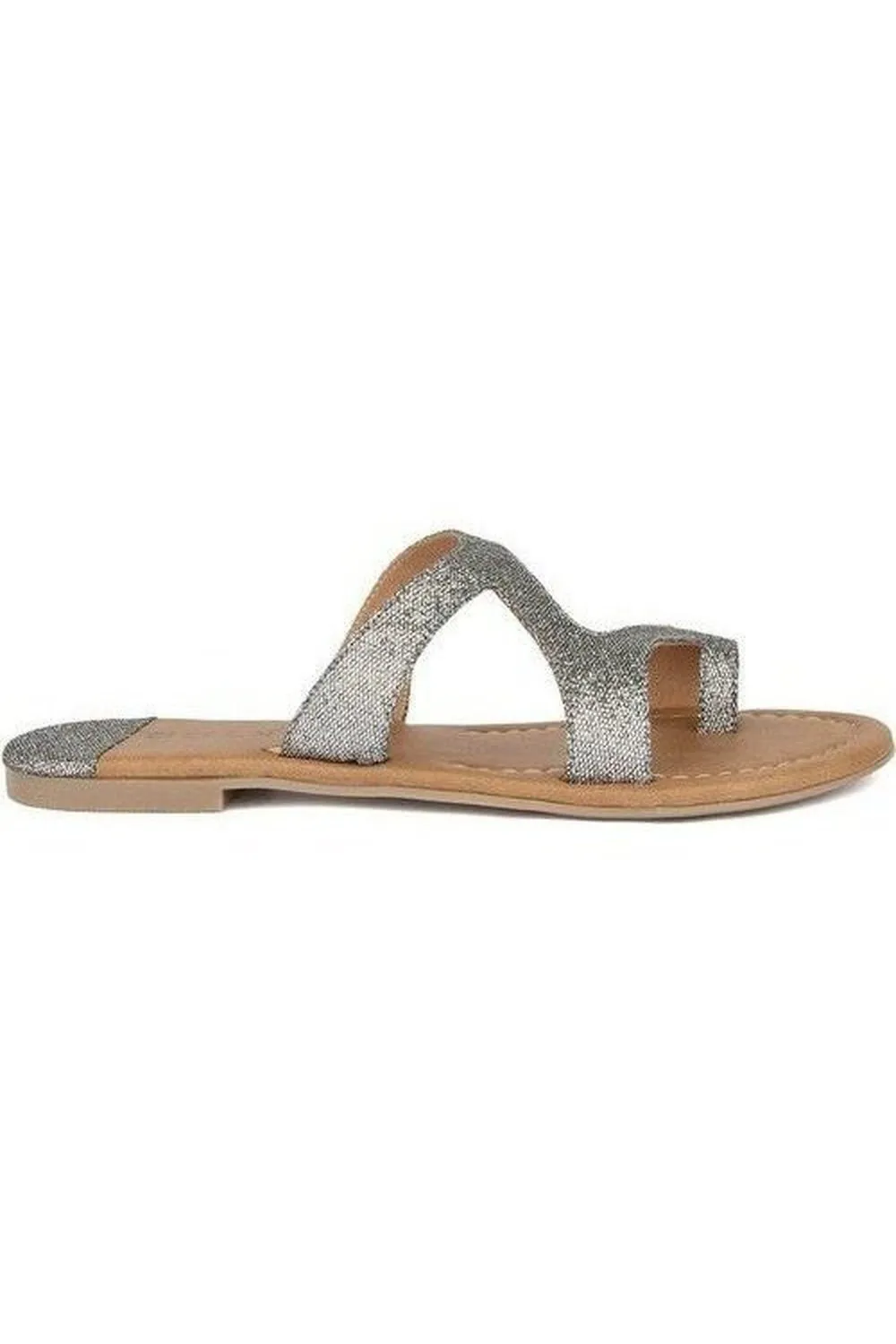 SOLES Shimmering Metallic Laser Cut Party Flat - Sparkle with Every Step