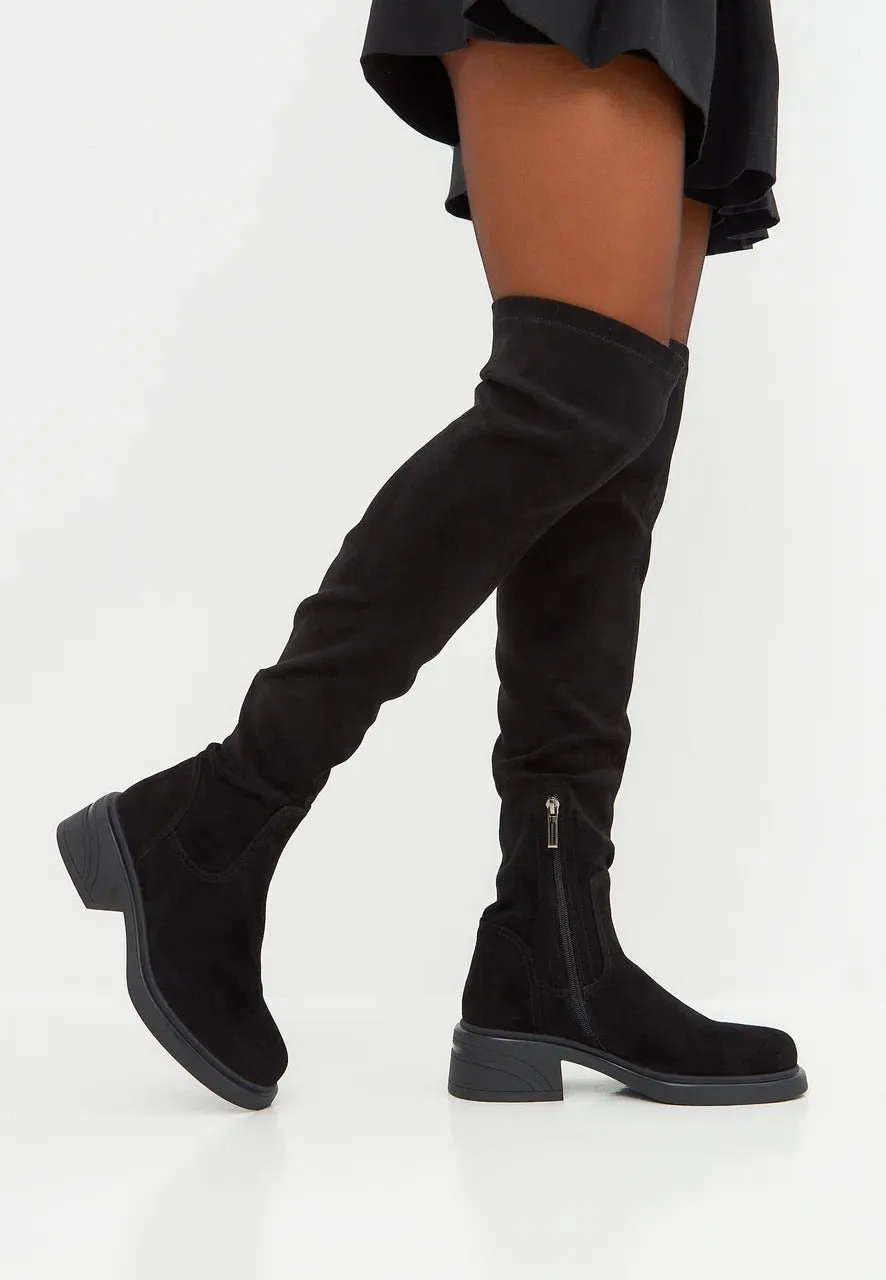 Suede Chic Over-the-Knee Boots