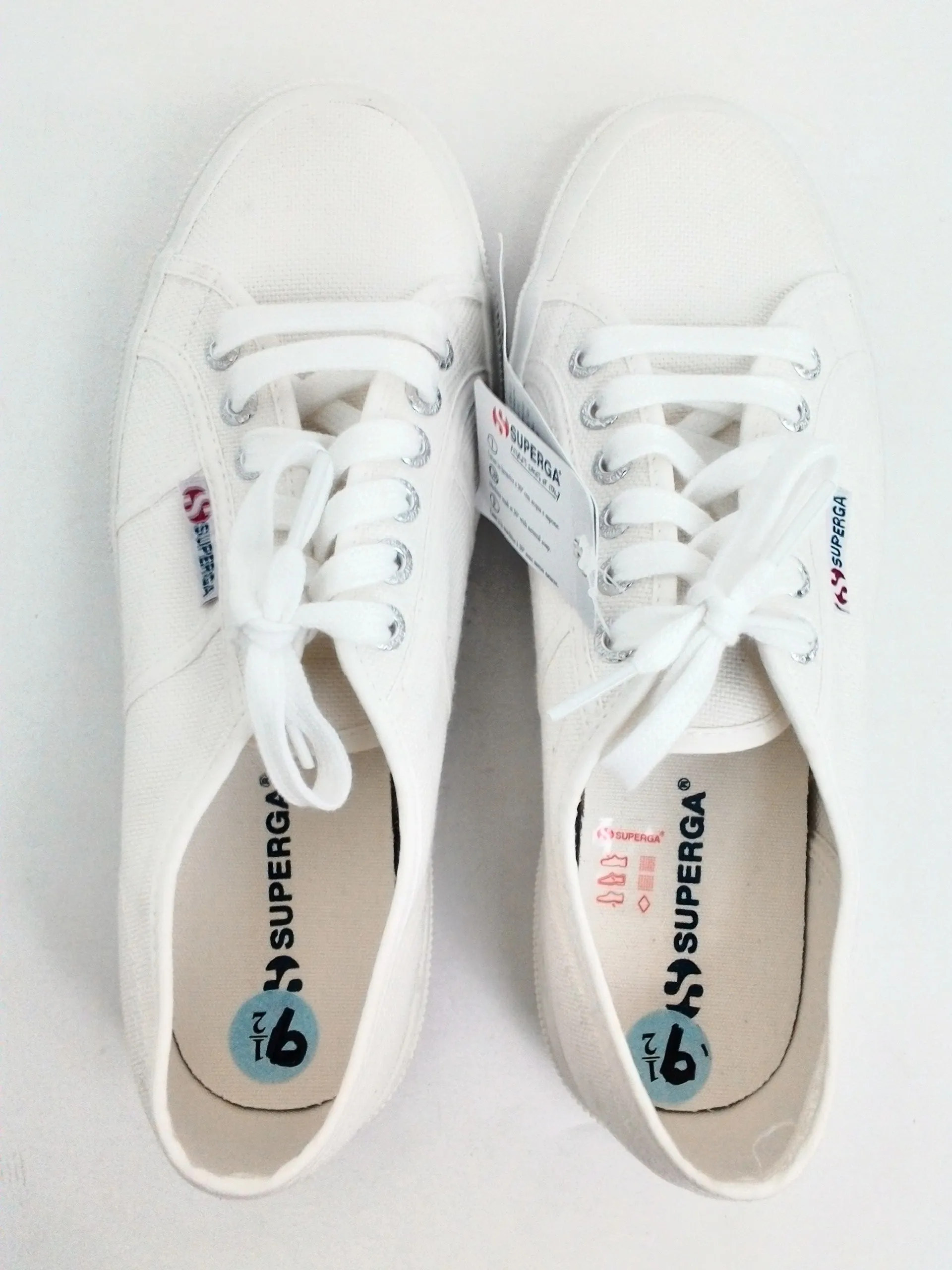 Superga Women's White Sneakers Size 9