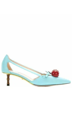 Unia Aqua Cherry Leather Slingback