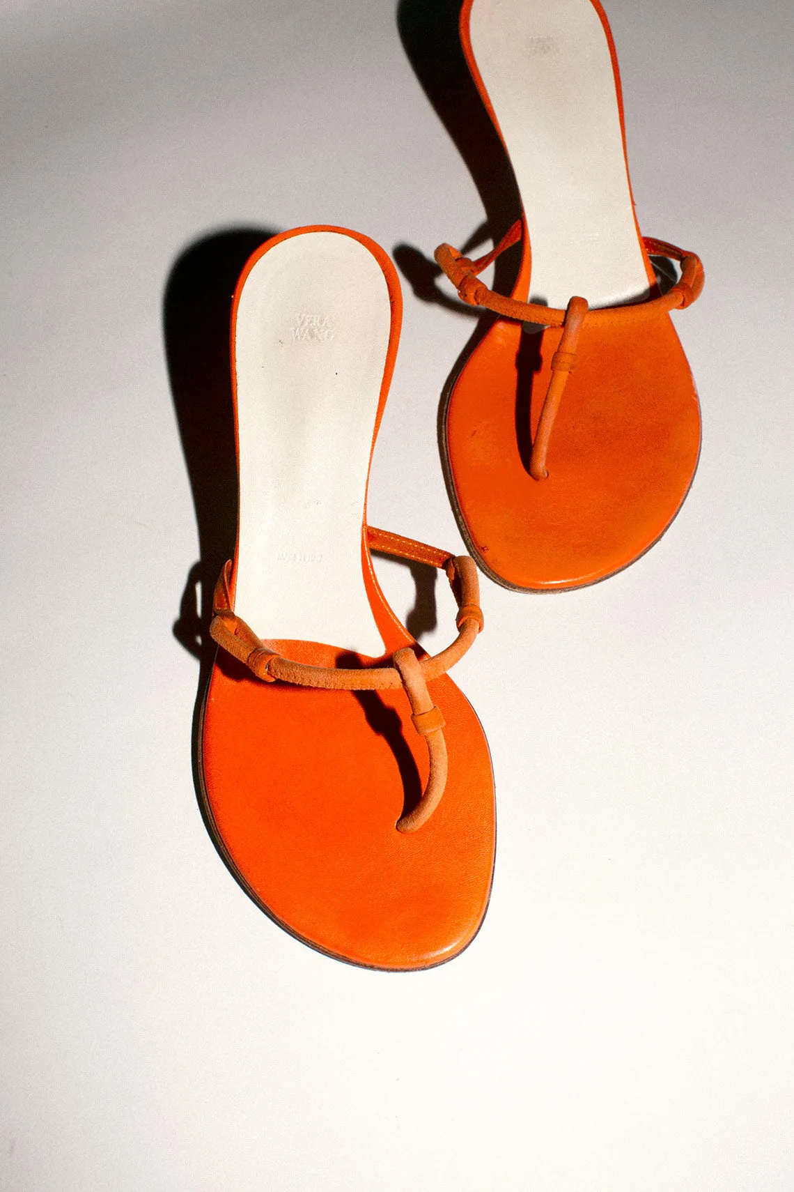 Vintage Orange Vera Wang Sandals