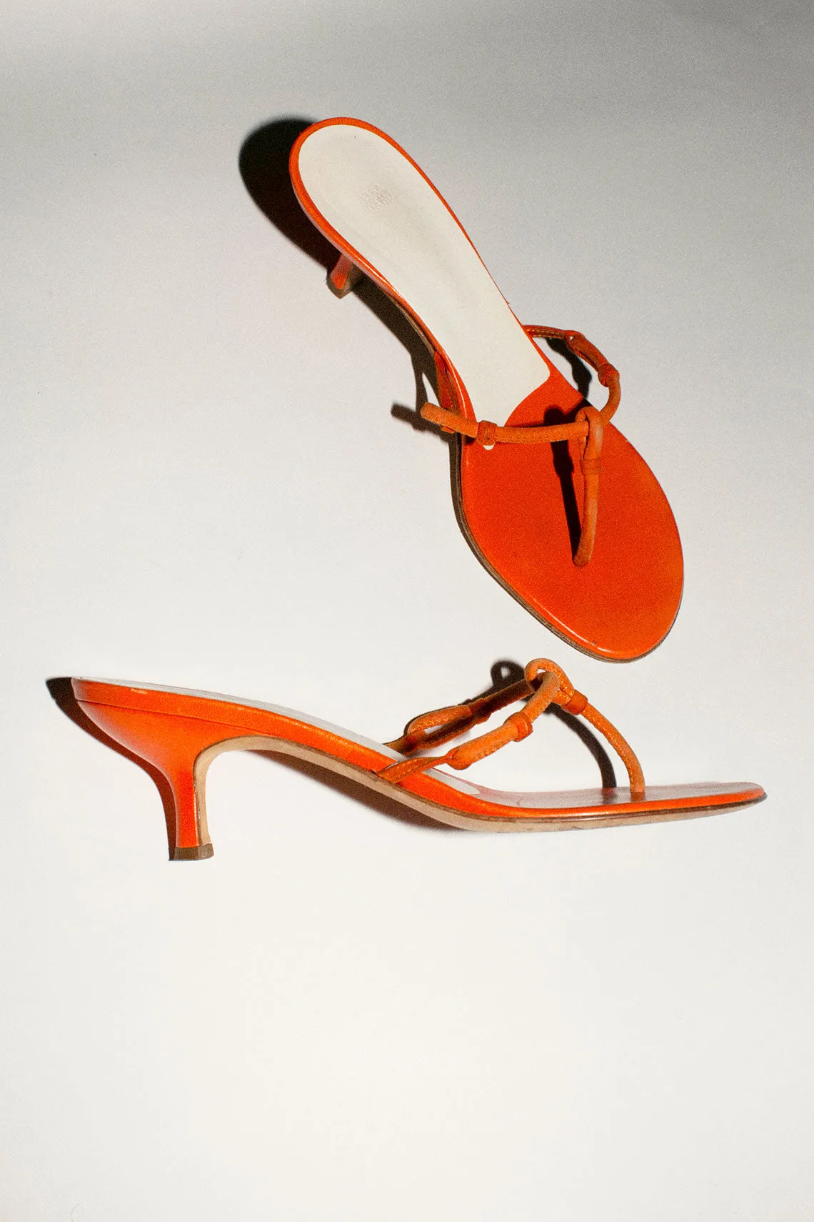 Vintage Orange Vera Wang Sandals