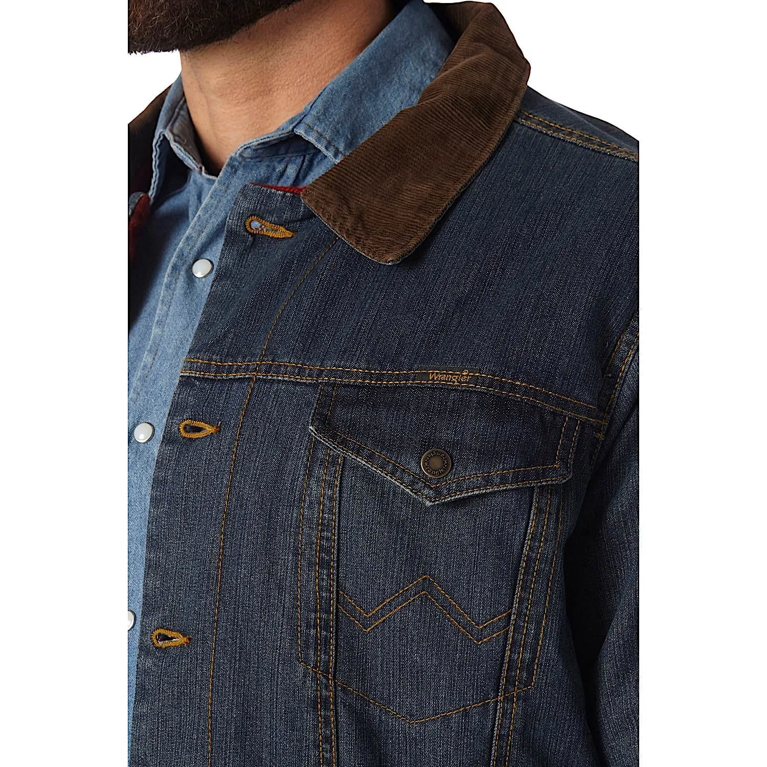 Wrangler Men's Blanket Lined Denim Jacket - Rustic